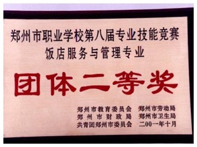 鄭州市第八屆專(zhuān)業(yè)技能競(jìng)賽（2001年）
