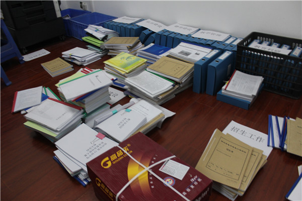 按類歸集的迎檢材料.JPG